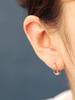 Minimalpiercing 14K Bold Double-Strand Ring Piercing Earrings