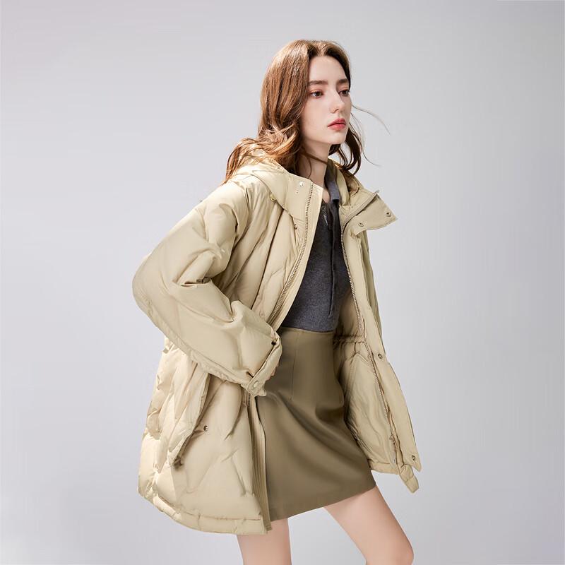 Qiushuiyiren Women's 2024 Winter Hooded Down Puffer Jacket