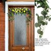 Flower Swag, Artificial Lemon Floral Swag, Door Swag Wreath Twig Simulation Hanging Ornament for Home Wedding Wall Door Decoration
