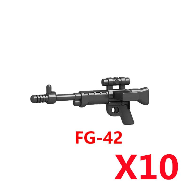 Militärwaffen MOC Bausteine Figuren Soldat US Sowjetischer Gewehr Mini-Kanone Raketenwerfer MG42 RPG Kugel Spielzeug Geschenk K022