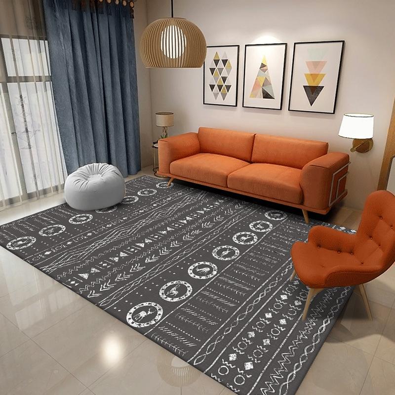 Bohemian Living Room Carpet Coffee Table Sofa Bedroom Room Bedside Carpet Home Large Area Floor Mat