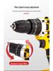Rechargeable Brushless Hand Drill - Portable Lithium Battery Impact Drill for Metal and Wood