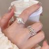 Flower Opening Ring Exaggerated Girlfriend Index Finger Ring Cold Wind Ring