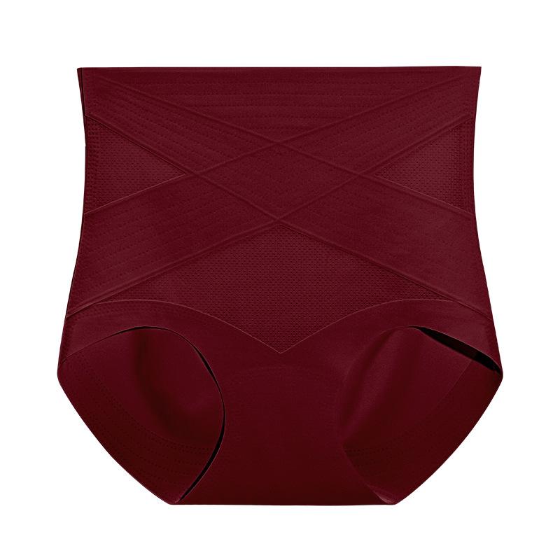 

Ladies Spring and Summer Postpartum Shape Lift Hip High Waist Belly No Trace Triangle Briefs XXL червоний