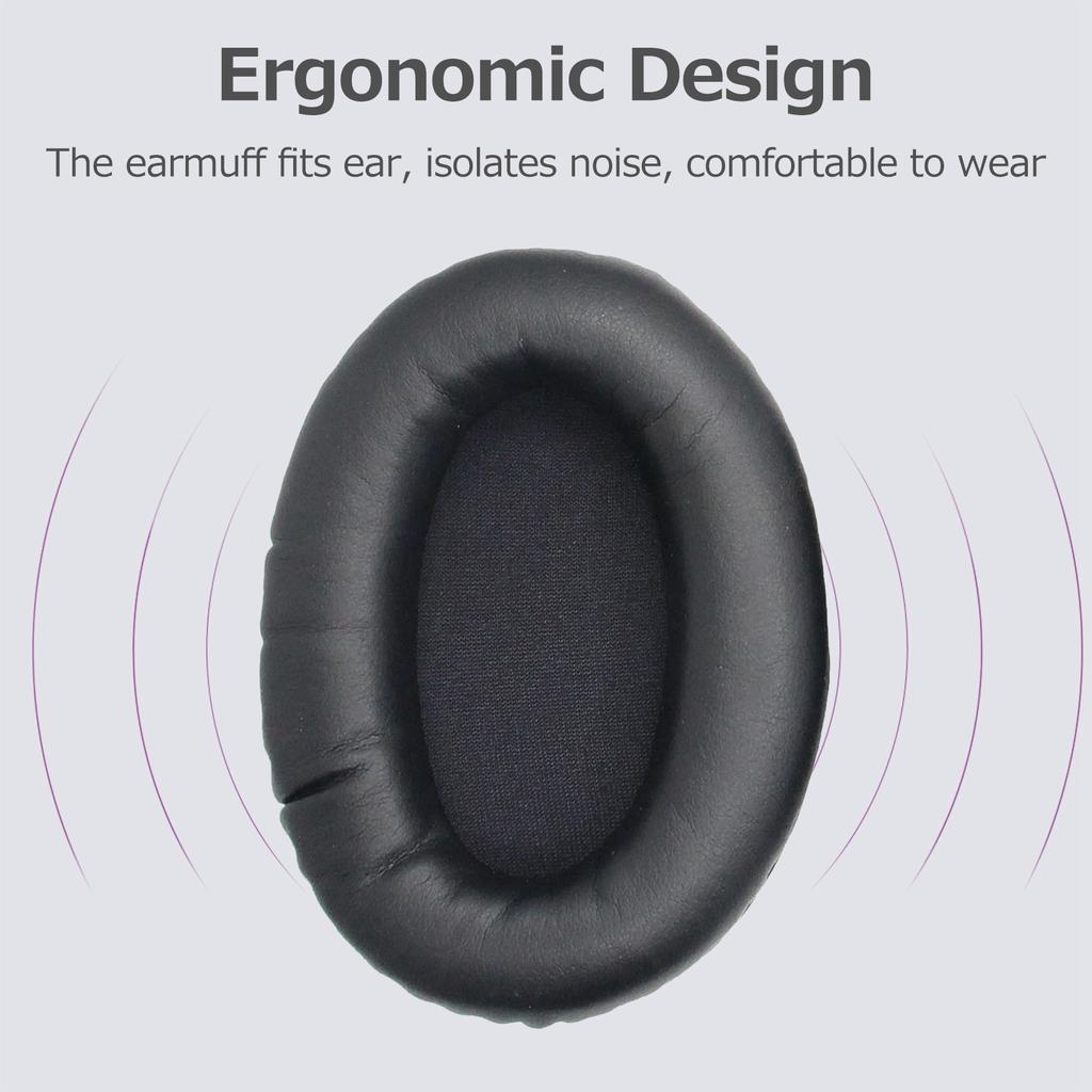 High Quality Headset Cushion Replacement Breathable Ear Pads Compatible with Kingston HyperX Cloud II(Red Flannel)