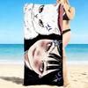 1Pc Ethereal Cat Girl Beach Towel Quick Dry Multiuse For Beach Pool Gym Yoga Home Travel Christmas Halloween Xmas Gift S1737