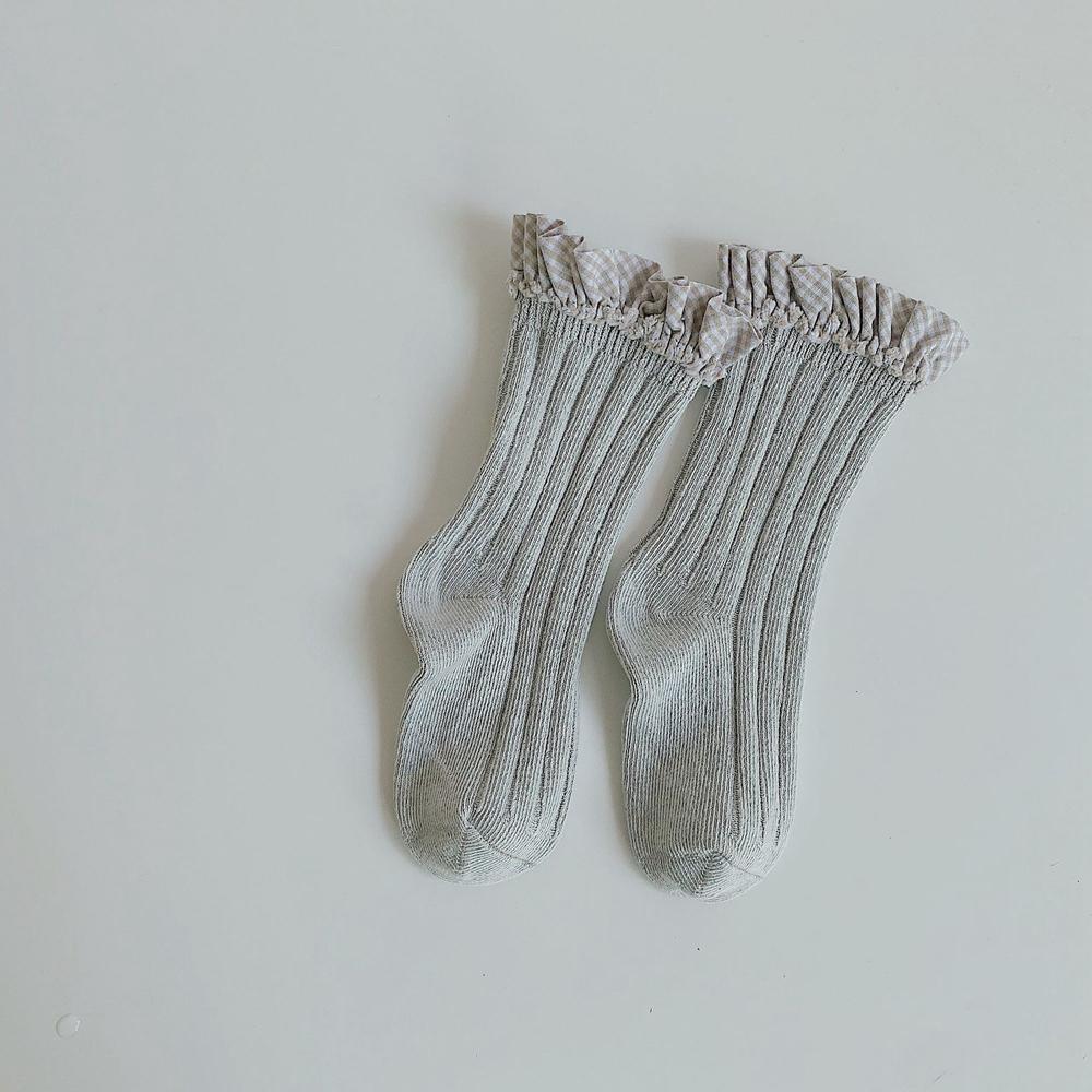 

Детские носки для девочек, детские носки с кружевом, детские хлопковые полосатые чулки, детские осенние гетры, носки принцессы, испанские носки, для новорожденных L(5-8Y)