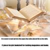 Minimalist Acrylic Book Rest For Desk Or Kitchen Holds Thick Volumes And Magazines Effortlessly