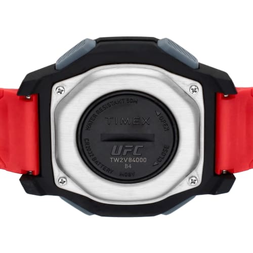 TIMEX UFC Spark Digital Quartz Watch, 50M Water Resistant, Acrylic, 46mm, TW2V84000, Men's, Red