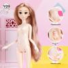 30CM Pregnant Doll with Real Eyes & Long Eyelashes – Multi-Jointed Nude Doll Body