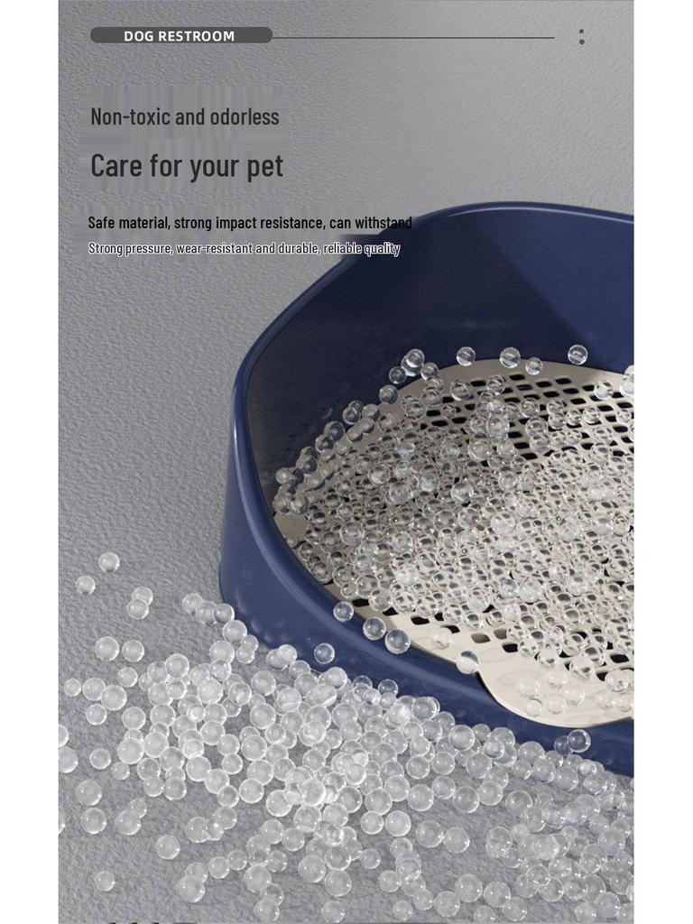 Stainless Steel Dog Litter Box: Anti-Step Design, Leak-Proof, Complete Set for Small Breeds