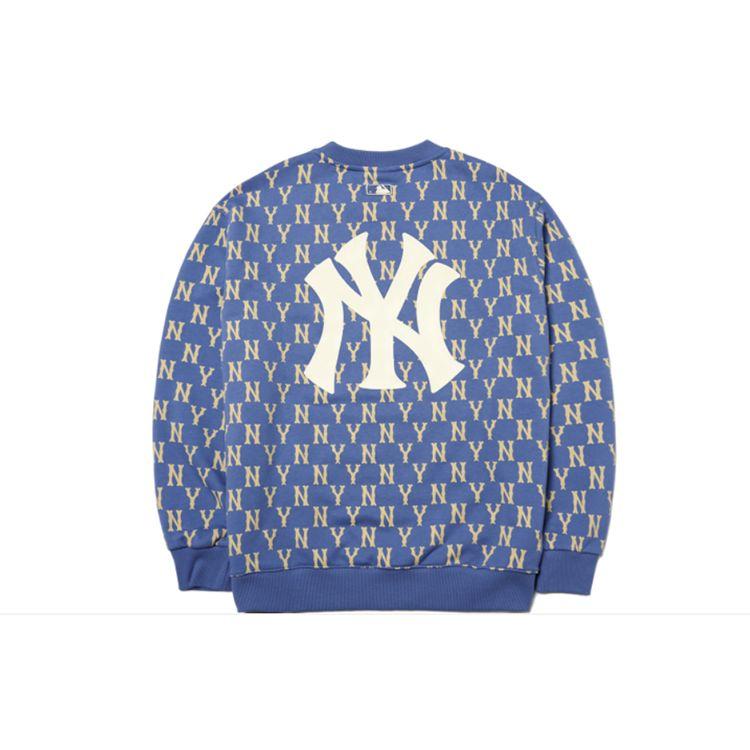 MLB New York Yankees Geprint Letter Hoodie Unisex hoodies Blauw 3AMTM0614-50BLD