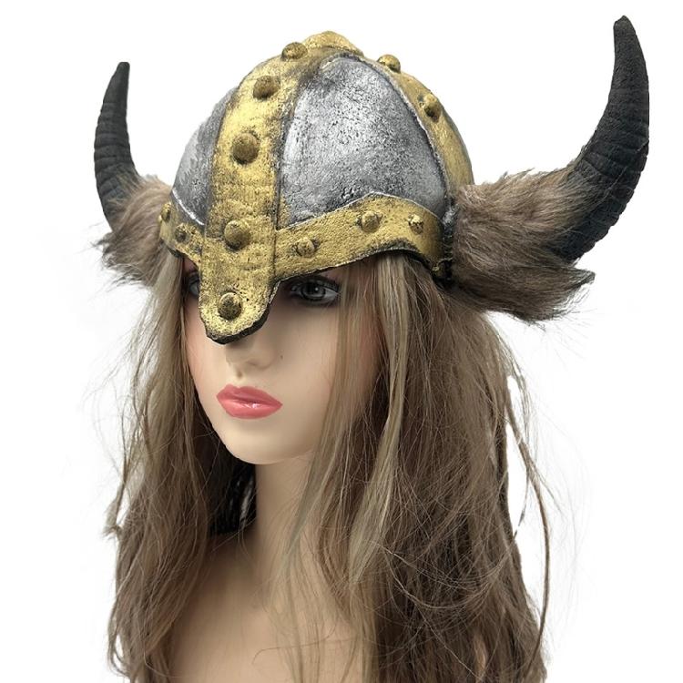 Warrrior Vikinges Helmets with Horns Medieval Vikinges Age Horned Vikinges Helmets Berserkers Soldier Warrrior Hat Sallet
