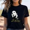 Sängerin SELENA Quintanilla Poster Gedrucktes Damen-T-Shirt, Alltags- lässige Streetwear, Frühling/Sommer