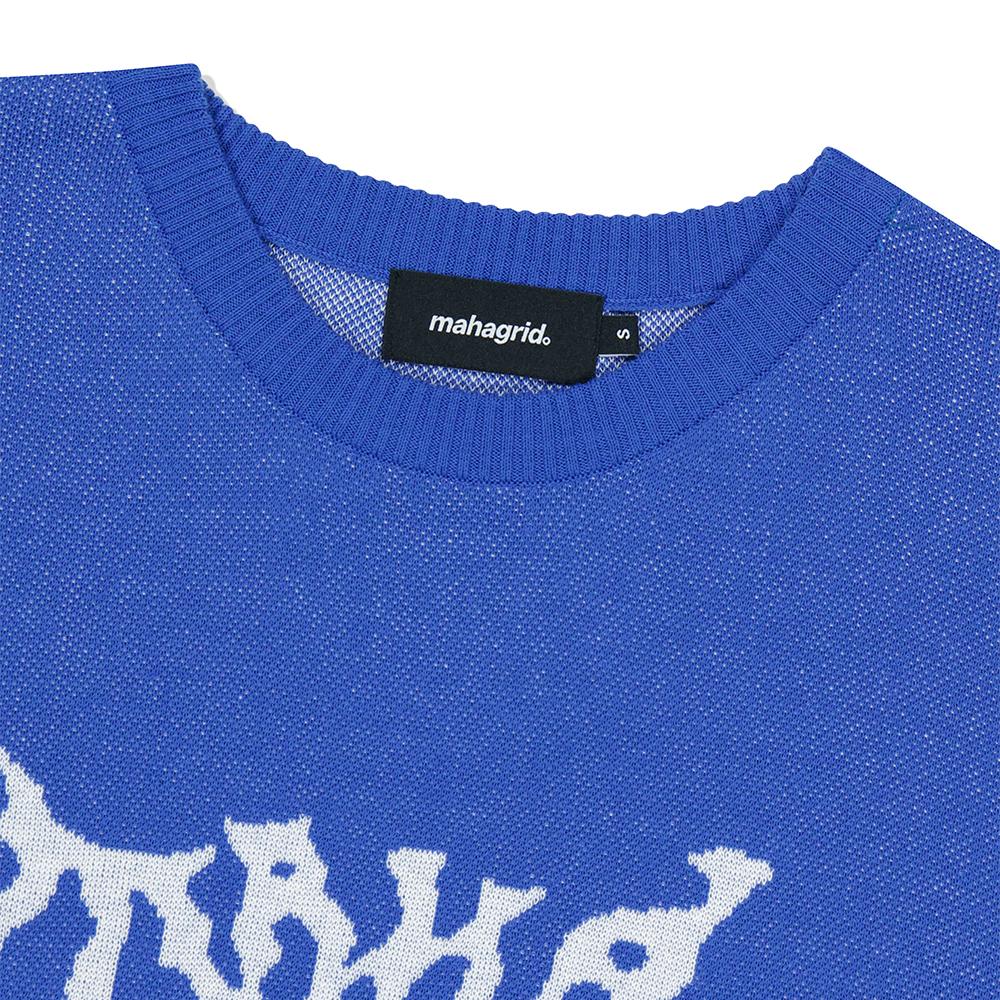 MAHAGRID Tribal Logo Half Knit Blue(Mg2Dmmk602A)