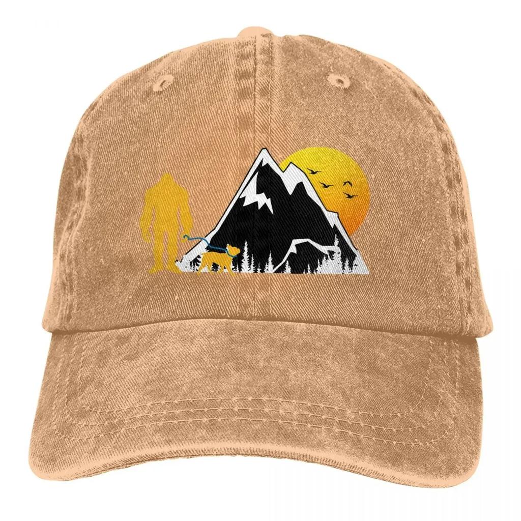 Pure Color Cowboy Hats Walking French Bulldog Women's Hat Sun Visor Baseball Caps Bigfoot Sasquatch Peaked Trucker Dad Hat