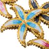 2pcs Stainless Steel Enamel Summer Starfish 4.2cm Flower Charms for DIY Earring Jewelry Materials Making Pendant Supplies Crafts