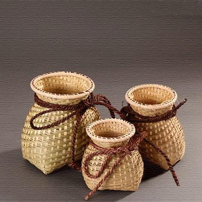 Hand-Woven Bamboo Basket: Baby Carrier, Fish Basket, Flower Pot, Tea Picker's Basket, Hanfu Style.