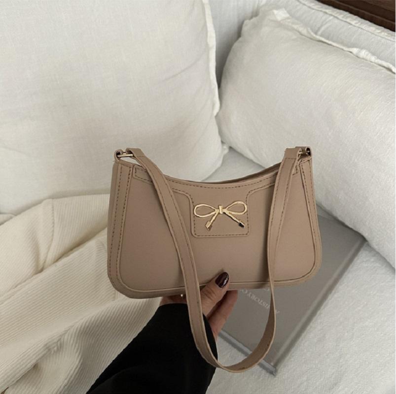 Bow Decorati Purse Commuting Ladies Shoulder Bag Pu Leather Handbag Fashiable Fashi Crossbody Bag For Office Special