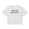 SNOWPEAK Cotton Women's Crop Short Sleeve T-shirt White (S25MWFTS65)