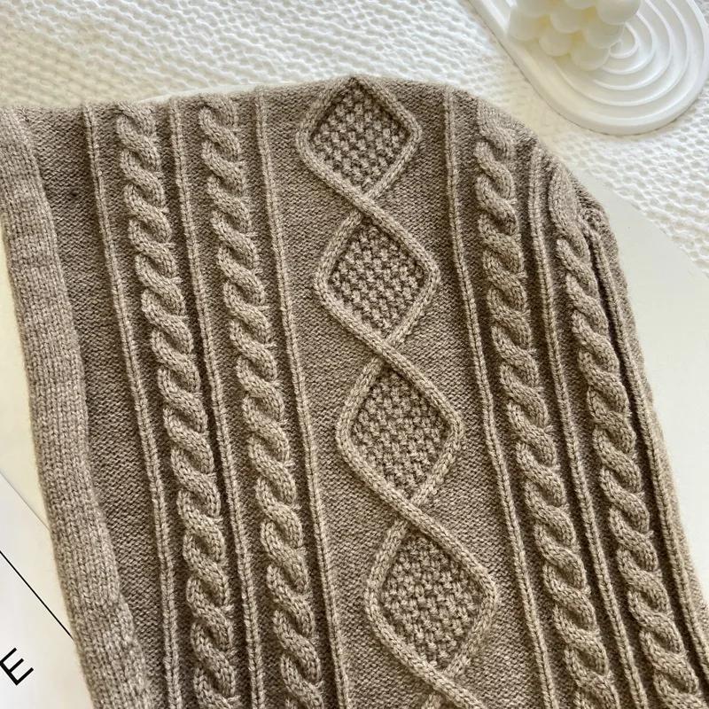 1pc Winter Warm Hats for Women,solid Color Knitted Blend Hooded Scarf Hat for Women Balaclava Skull Cap Beanie Hat Neck Gaiters