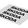 4Pcs Car Door Handle Stickers Tire Rear View Mirror Decals Decoration For Skoda Fabia Octavia Karoq Kodiaq Kamiq Superb Rapid