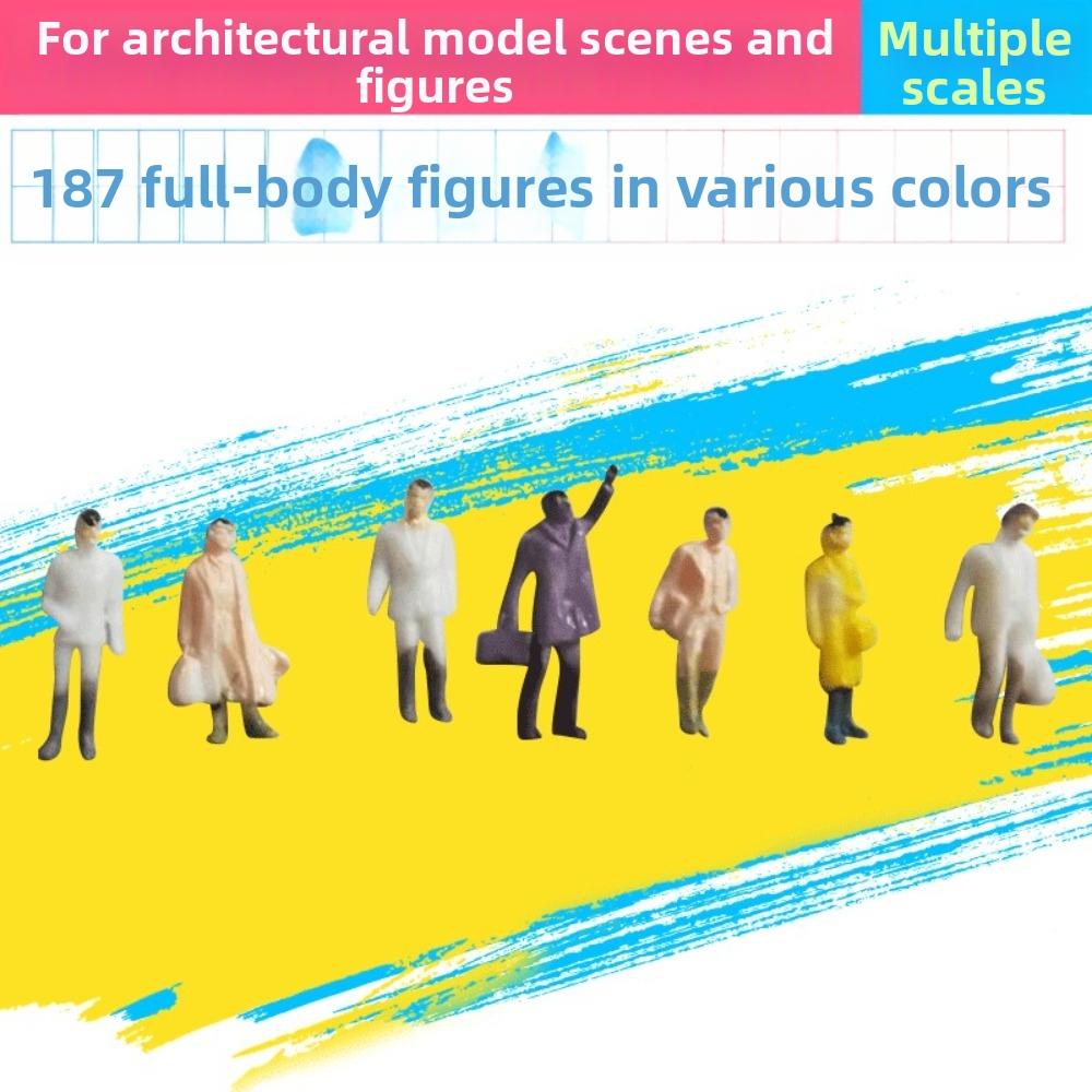 100PCS 1:75 1:87 1:100 1:150 1:200 1:300 Scale Figures Assorted Poses Action Figures Fairy Garden