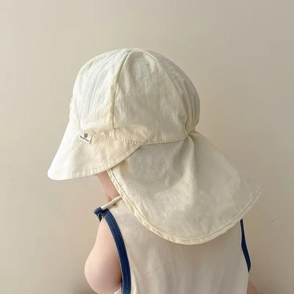 Neck Ear Cover Kids Beach Cap UV Protection Sunscreen Bucket Hat Breathable Children Sun Hat  Kids