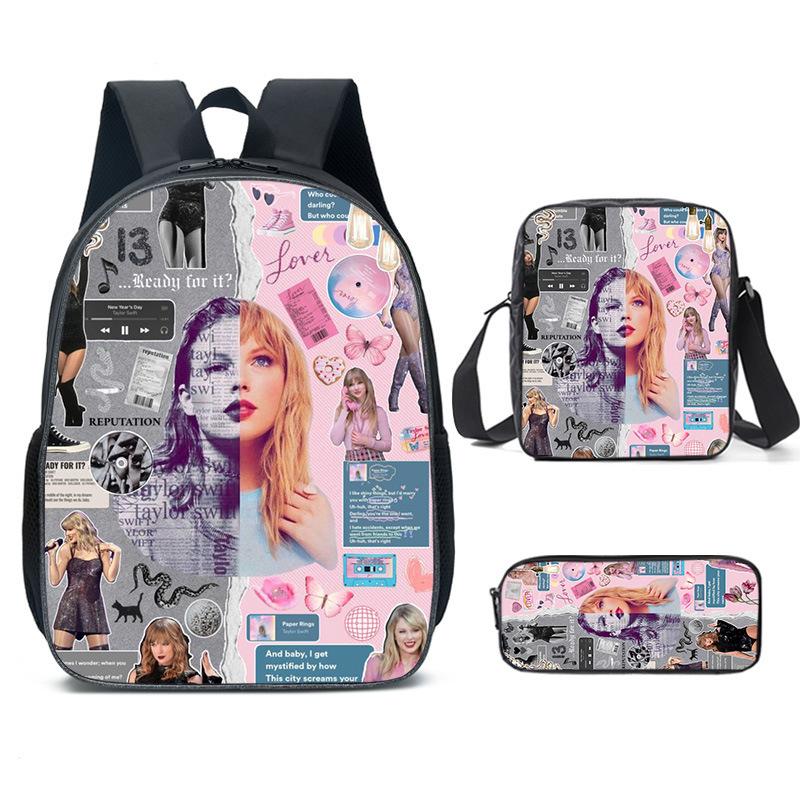 Taylorswift Taylor Swift Elementary School Bag Children'S Cartoon Backpack Anime Backpack Satchel