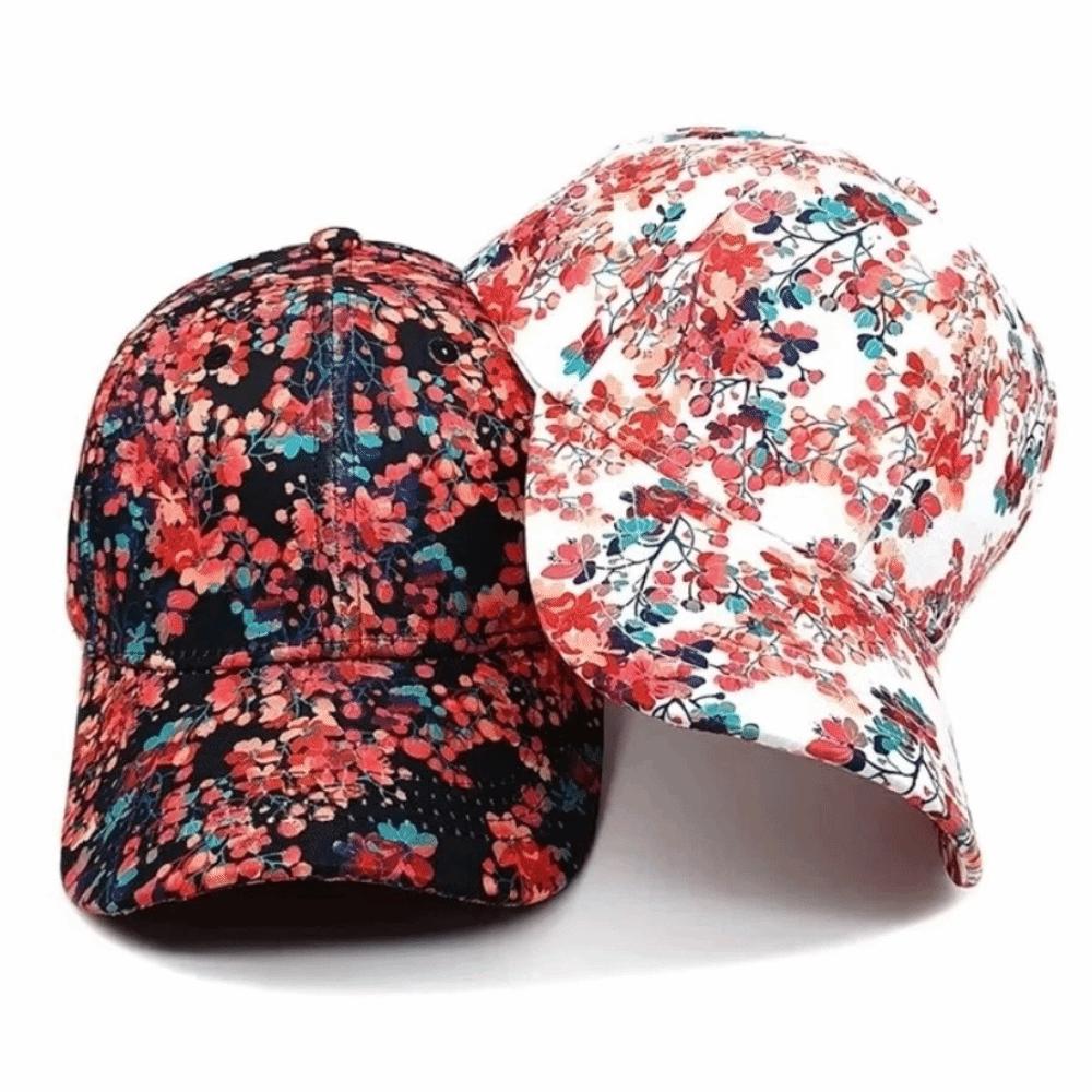 Cappellino da Baseball con Stampa Floreale Personalizzata Regolabile Traspirante Cappello da Sole Protezione Solare Leggero Cappello a Visiera per Uomo Donna