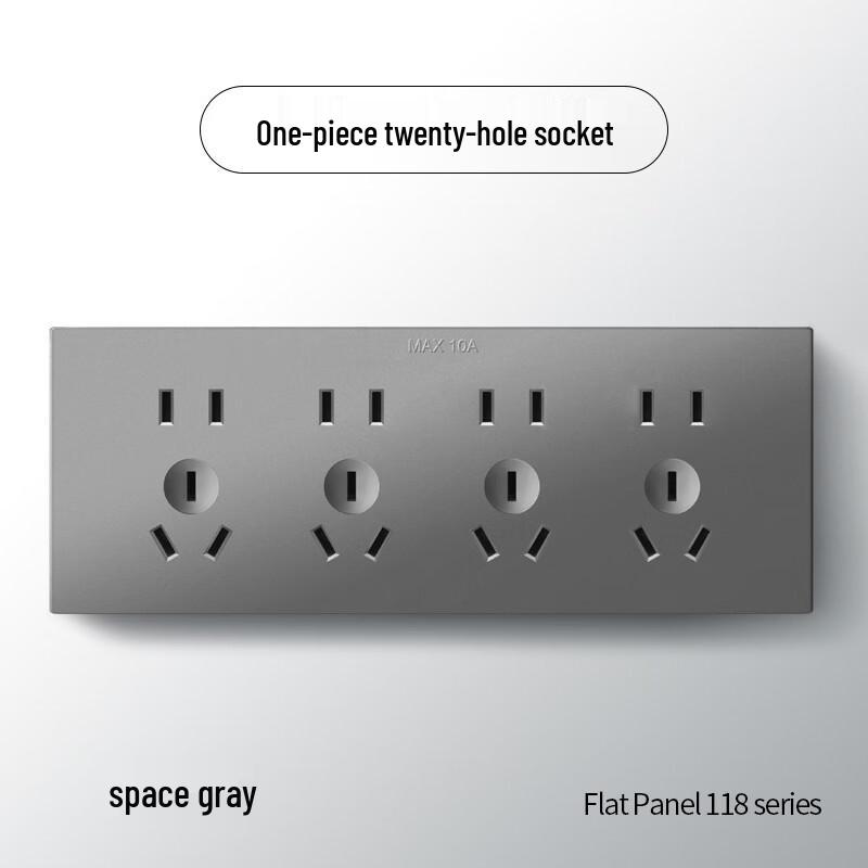 

RuideTai 118 Series Concealed Switch and Socket Panel CN plug (adapter included)