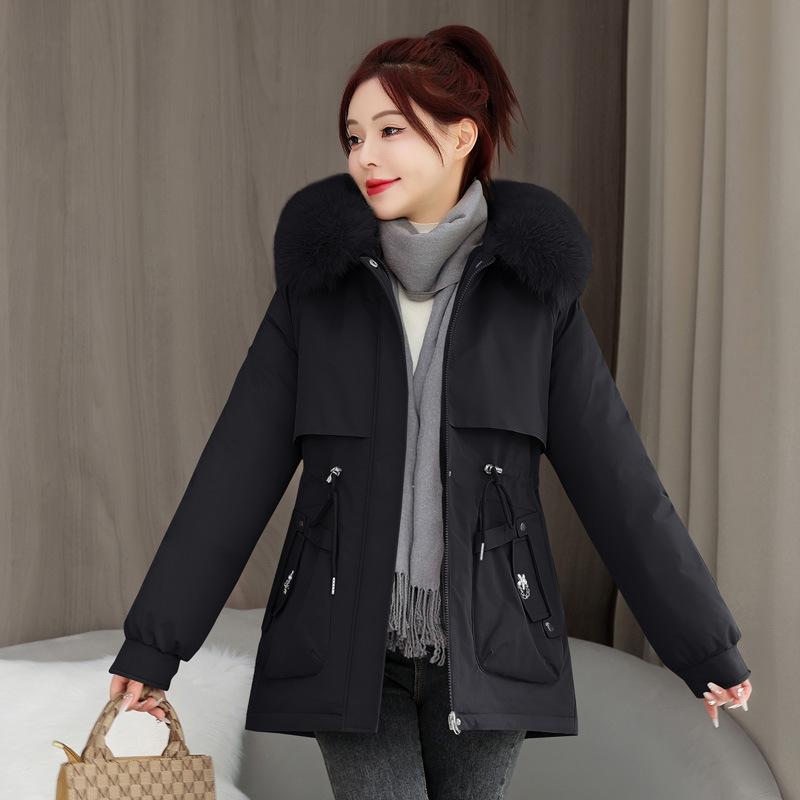Winter Parker Women's Faux Fur Hat Wearing Coat
