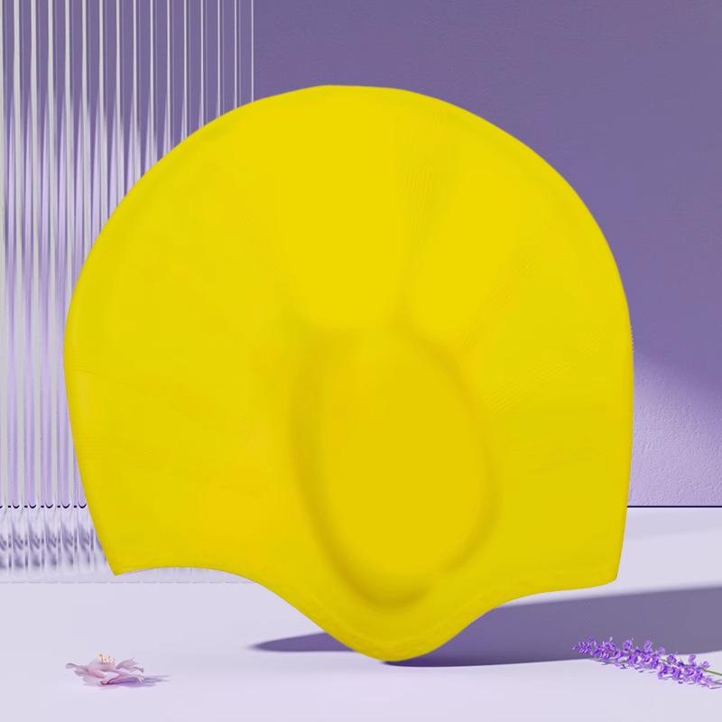 2025 Waterproof Silicone Swim Cap for Men & Women - Extra Large, Comfortable Fit for Long Hair