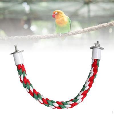 Rope Perch, Parrot Climbing Rope, Spiral Stand Toy for Cockatiels Budgie Parakeet Pet Supplies