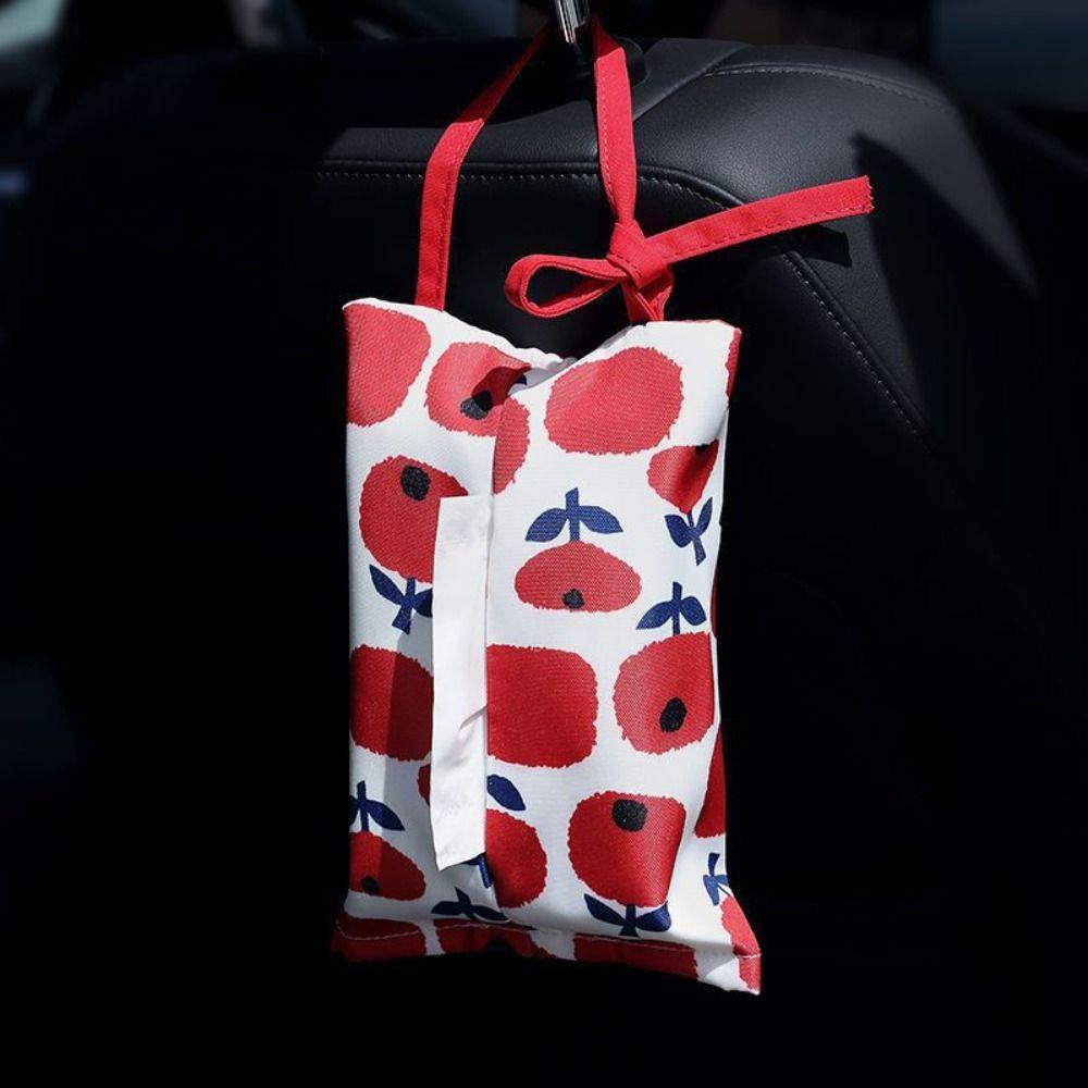Hanging Napkin Paper Bag Portable Tissue Container Fashion Car Tissue Case  Car Decoration