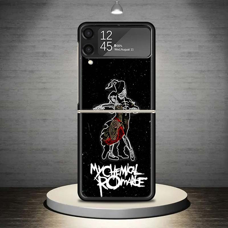 My Chemical Romance MCR Phone Case For Samsung Galaxy Z Flip 7 6 5 4 3 5G Shockproof Cover Z Flip7 Flip6 ZFlip5 Flip3 Flip4 Luxu