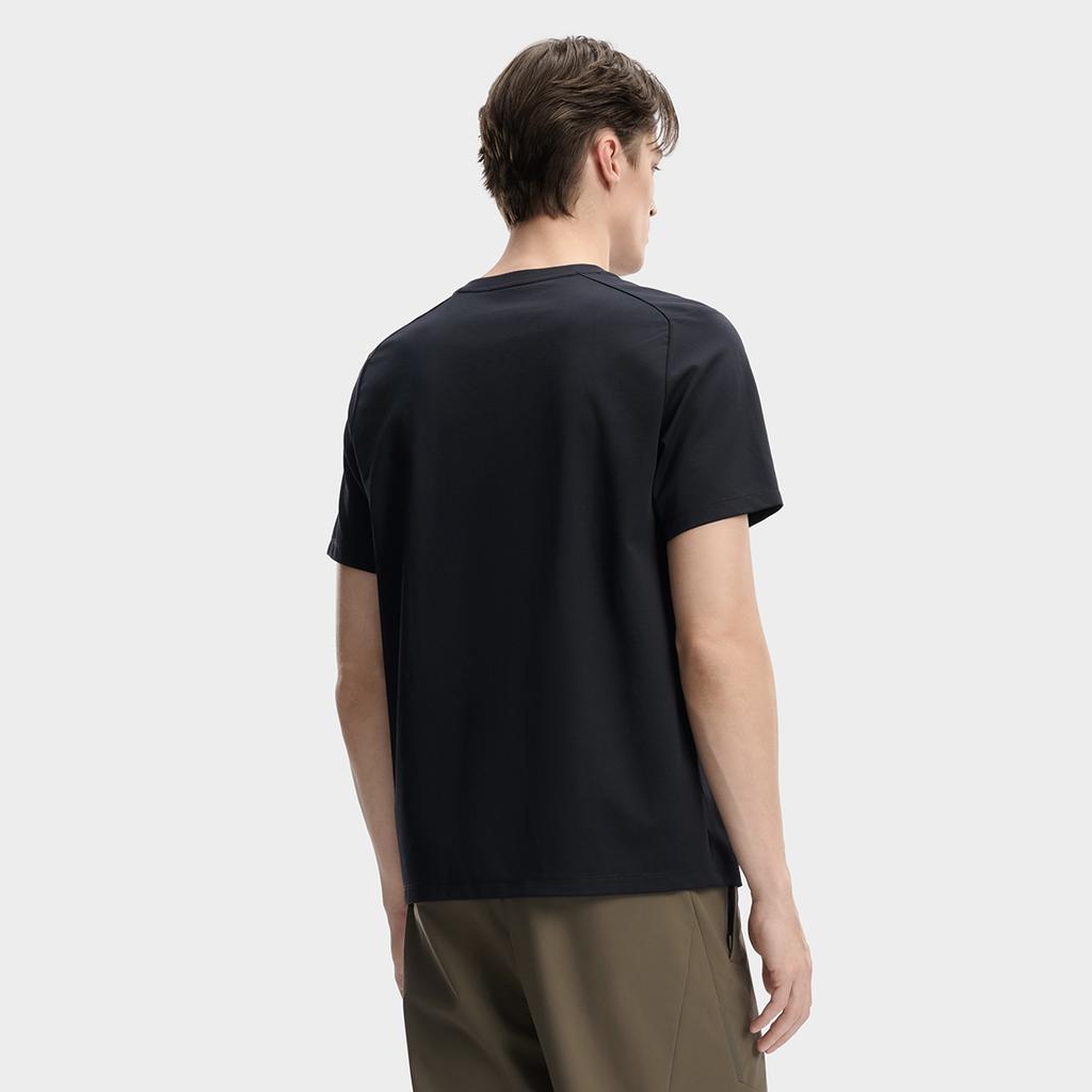 Fila White Minimalist Fashion Classic Basic Casual Sports Versatile Comfortable Short Sleeve T-Shirt Men T-Shirts Legendary-Blue F11M613102FNV