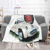 Austin Healey Bugeye Sprite In White Latest Super Soft Warm Light Thin Blanket Sprite Austin Healey Bugeye Automotive Sportscar