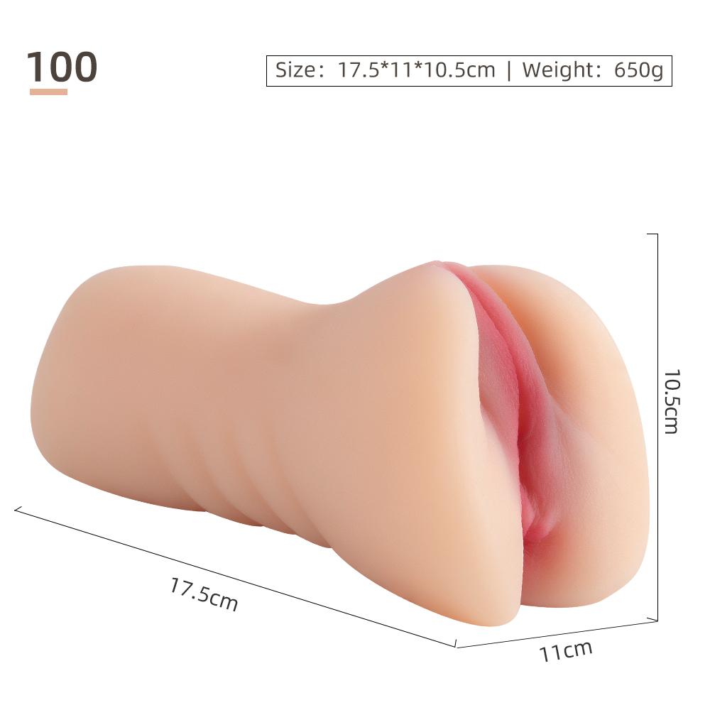 Mannlig onani Ekte vagina fitte Kunstig sexy vaginal silikonlomme fitte Voksenvarer Sexleketøy Verktøy for menn Onani