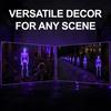 Halloween Party Decoration 3D Skeleton Solar Garden Lamp, Spooky Human Pathway Outdoor Decorations Lights, Waterproof Resin Stake Lights for Yard Lawn