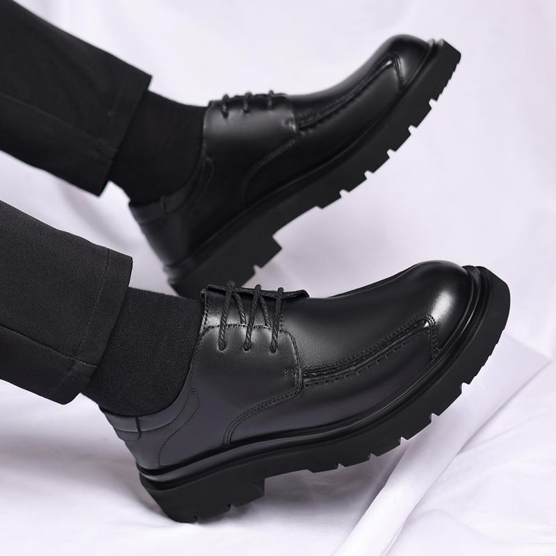 High Quality Mens Casual Leather Shoes Comfort Lace Up Oxford Shoes Man Outdoor Antiskid Business Footwear Leisure Walk Sneakers