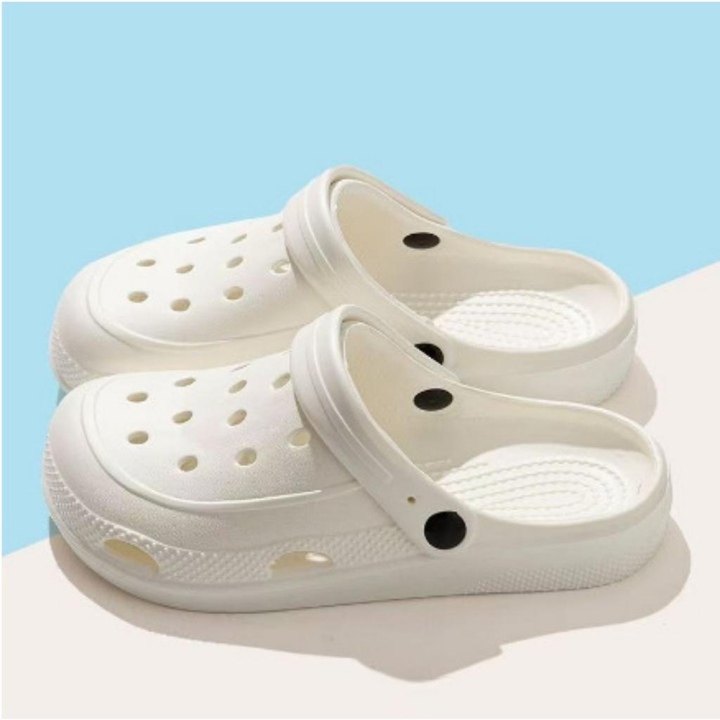 Sandalen - Leichte Sommer-Strand-Slipper mit dicker, gepolsterter Sohle, weicher runder Zehenpartie und minimalistischem Design für den Innen-/Außenbereich