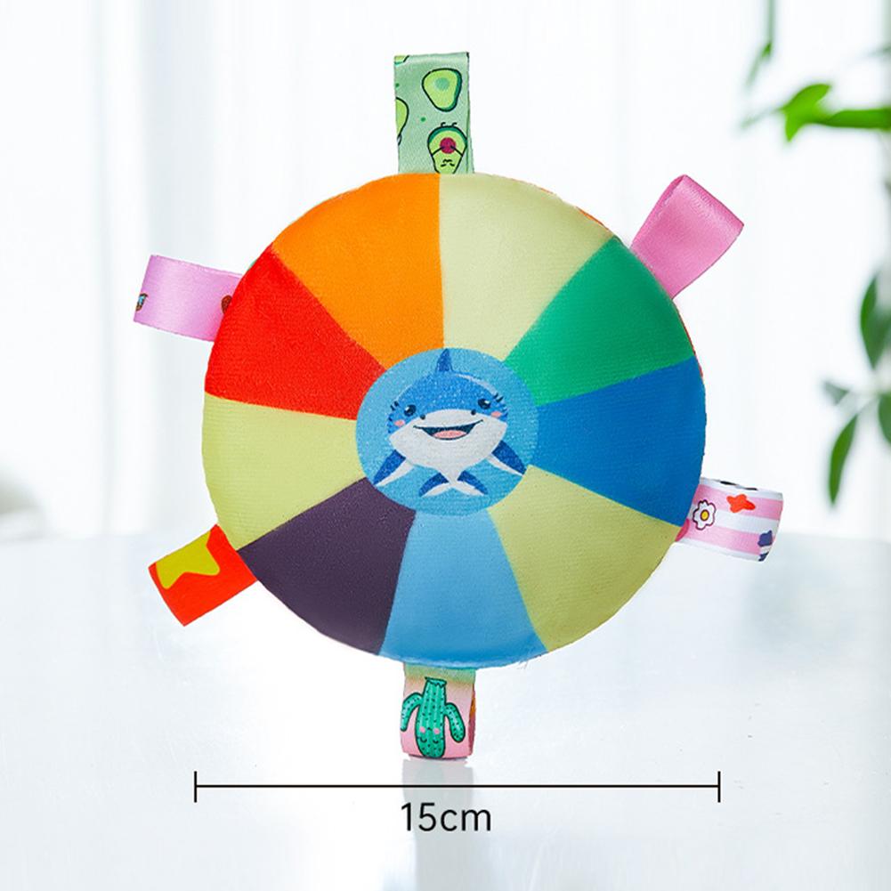 Interactive Dog Toy with Bell Dog Bite Toys Flying Disc for Training and Play Stress Relief Plush Stuffed Dog Toy