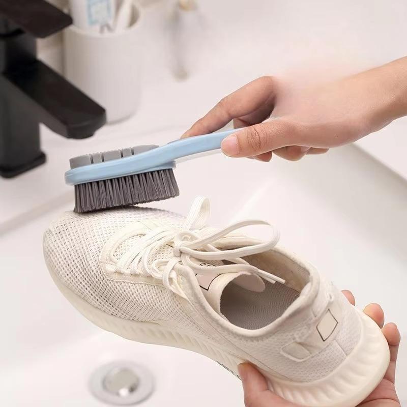 Double-Sided Shoe Brush Soft Bristles Clothes Shoe Brushes Care Brush Waterproof Dirt Removal Cleaning Tool