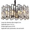 New LED Crystal Chandelier Lamp Luxury Black Lustre Kitchen Island Chandeliers Living Room Dining Home Ceiling Lighting Fixtures