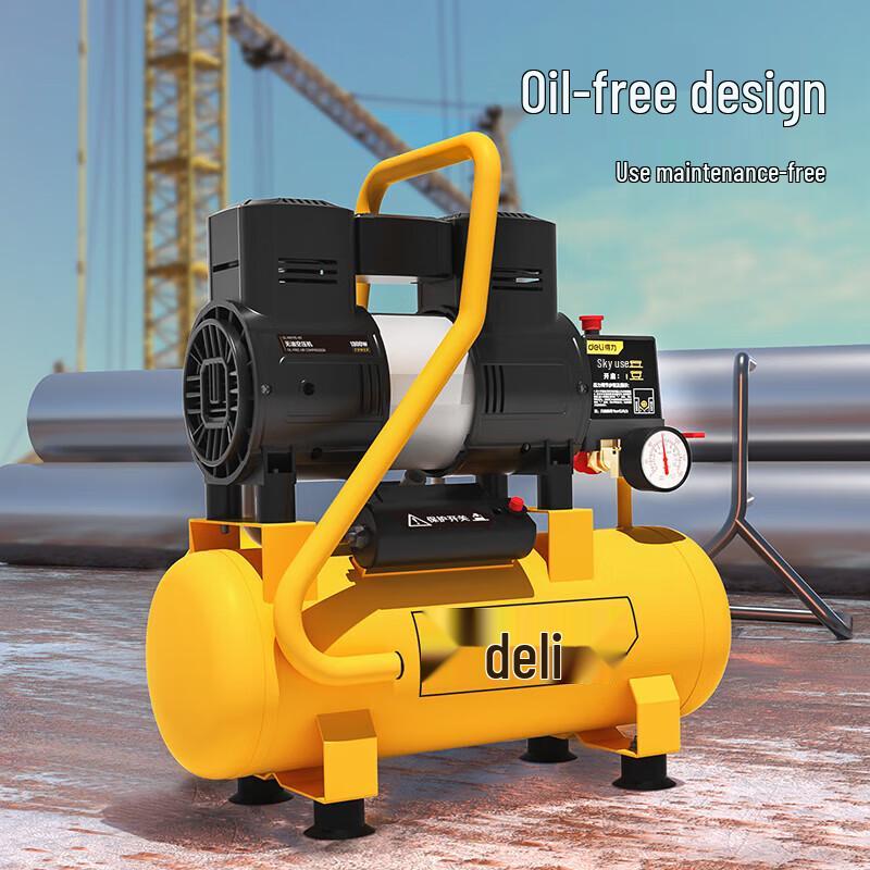 Deli 1300W 15L Portable Oil-Free Air Compressor
