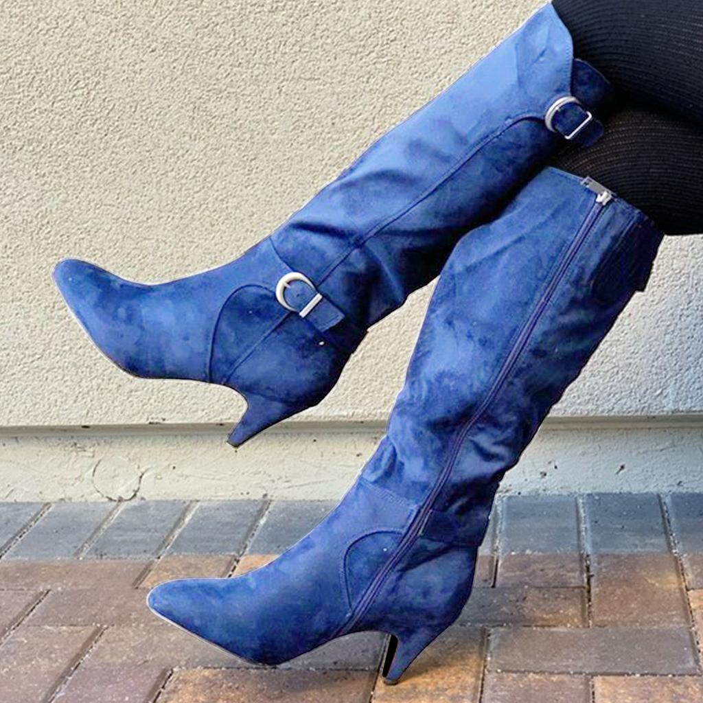 Zapatos explosivos para mujer Cinturón de invierno y otoño Hebilla  Cachemira Cálida casa Botas largas comprar a buen precio — entrega  gratuita, reseñas reales con fotos — Joom