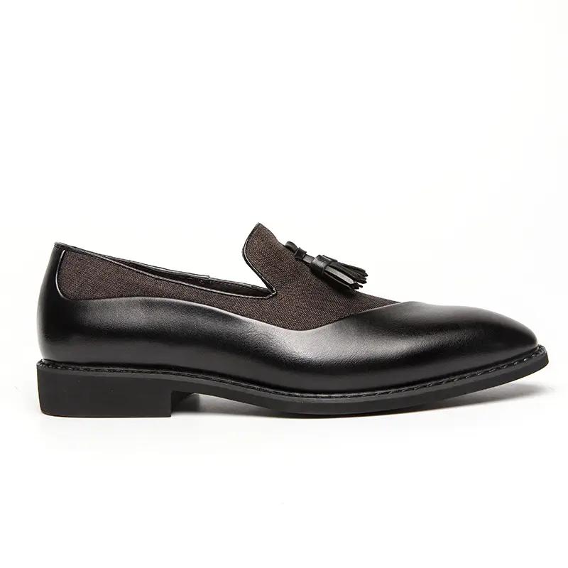 Belgische Herren-Loafer, blaue Abendschuhe, stilvolle formelle Leder-Blazer, Tanzschuhe für Männer