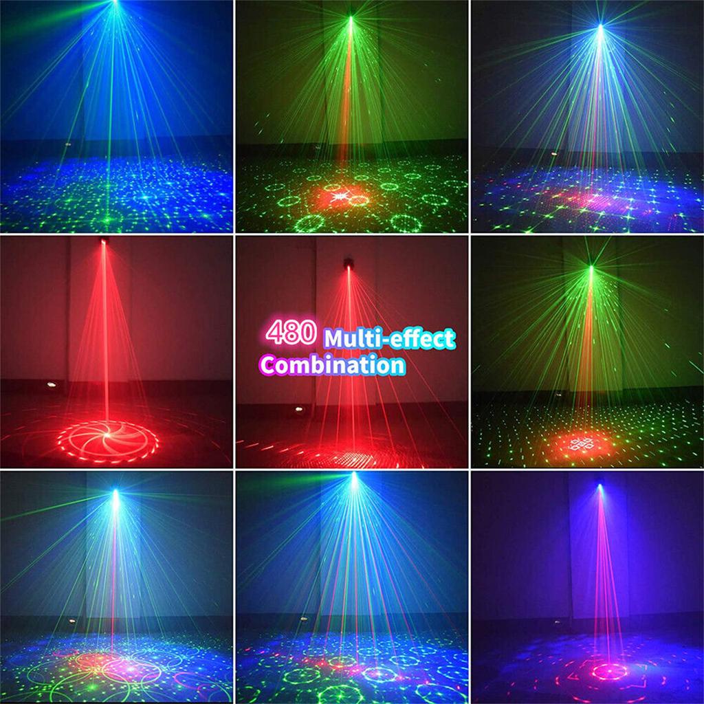 Led Projector Stage Light 60 Patterns Manual Remote Control Atmosphere Lamp For Disco Ktv Show Party Lighting