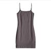 Summer Gyaru ~ European and American UF Rubber Band Solid Sheath Lower Split Sling Pullover Sleeveless Backless Dress Tight